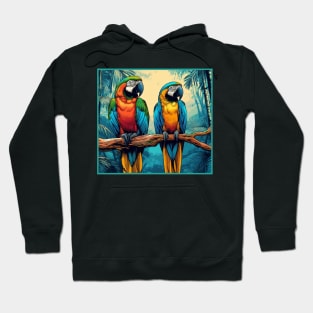 Exotic Colorful Macaws Hoodie